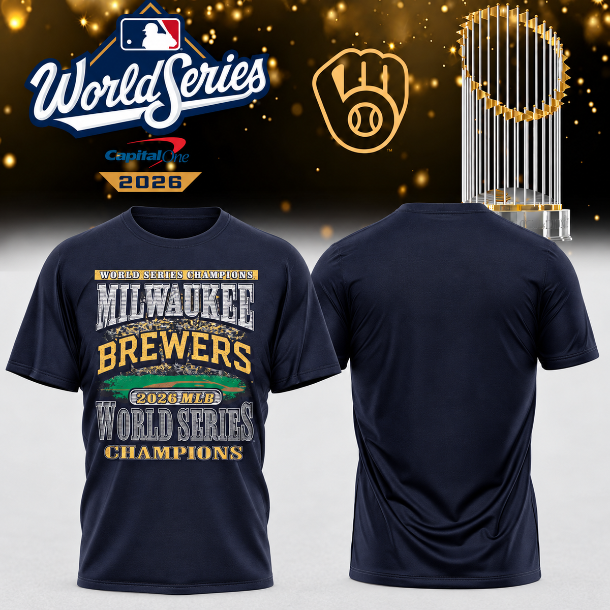 MIL World Series Champions One Side T-Shirt - Printed V35