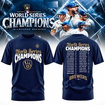 MIL World Series Champions Two Sides T-Shirt - Printed V20