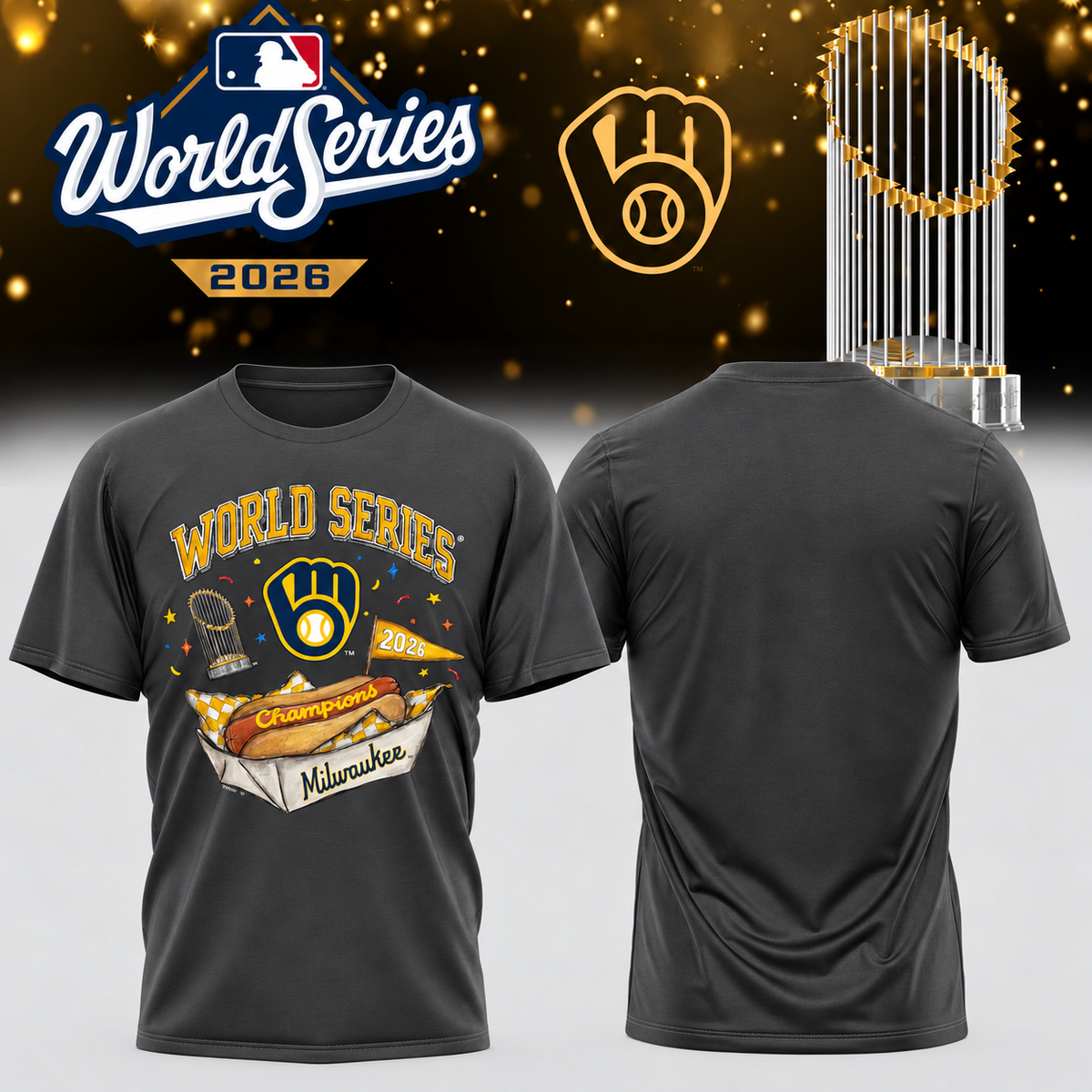 MIL World Series Champions One Side T-Shirt - Printed V40