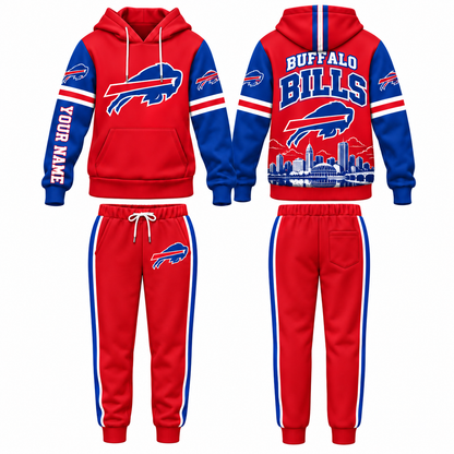 BUF Streetwear Custom Hoodie Pants Set - Printed