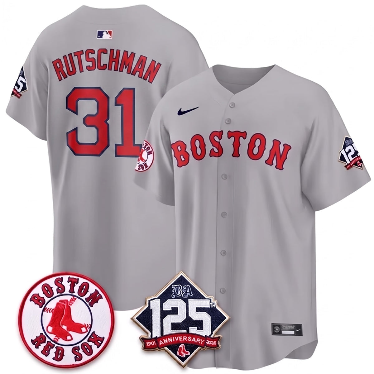 BOS 125th Anniversary Patch Vapor Jersey - Stitched