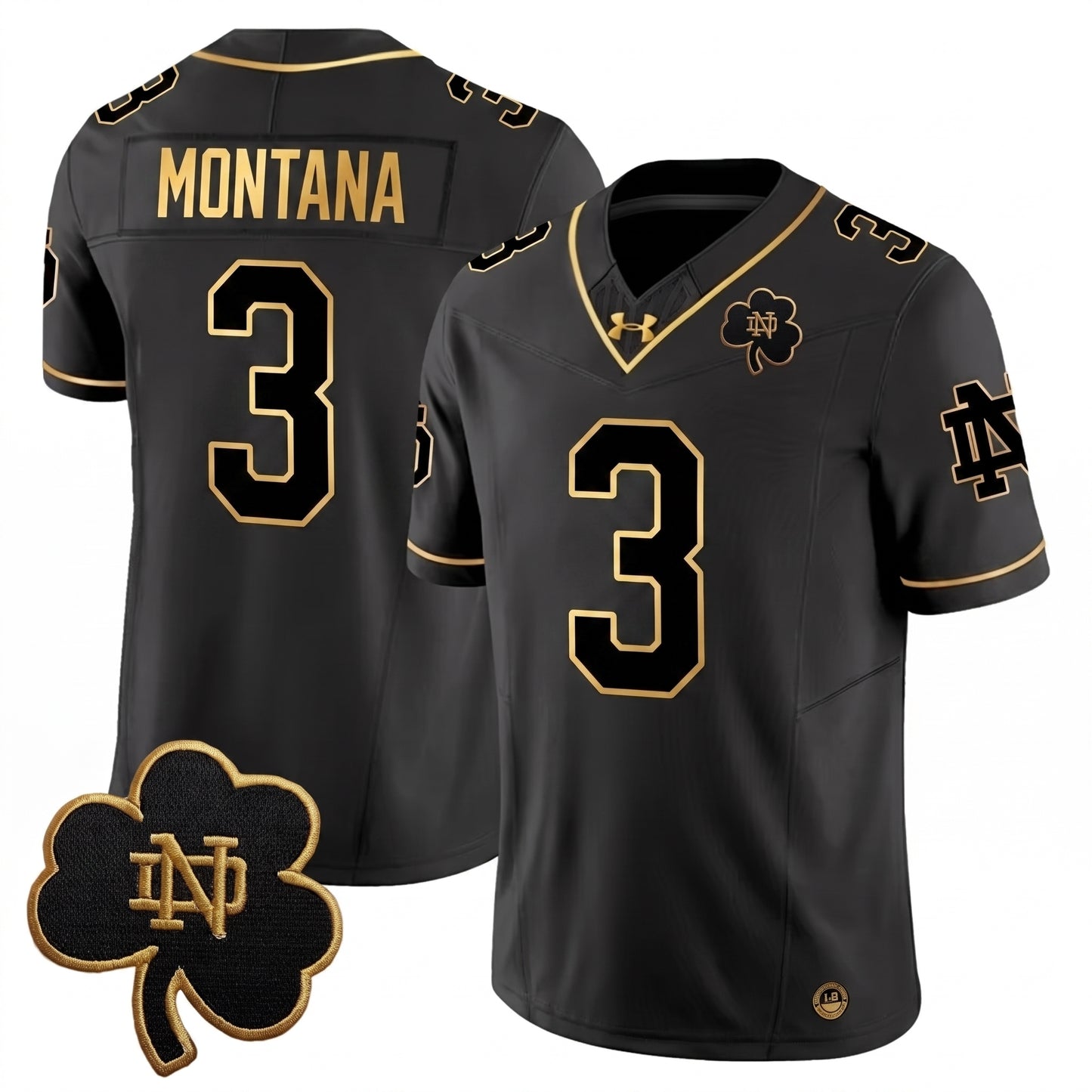ND 2025 Gold Vapor Limited Jersey - Stitched
