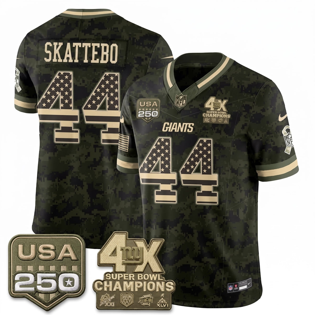 NYG 2026 Salute To Service Vapor Jersey - Stitched