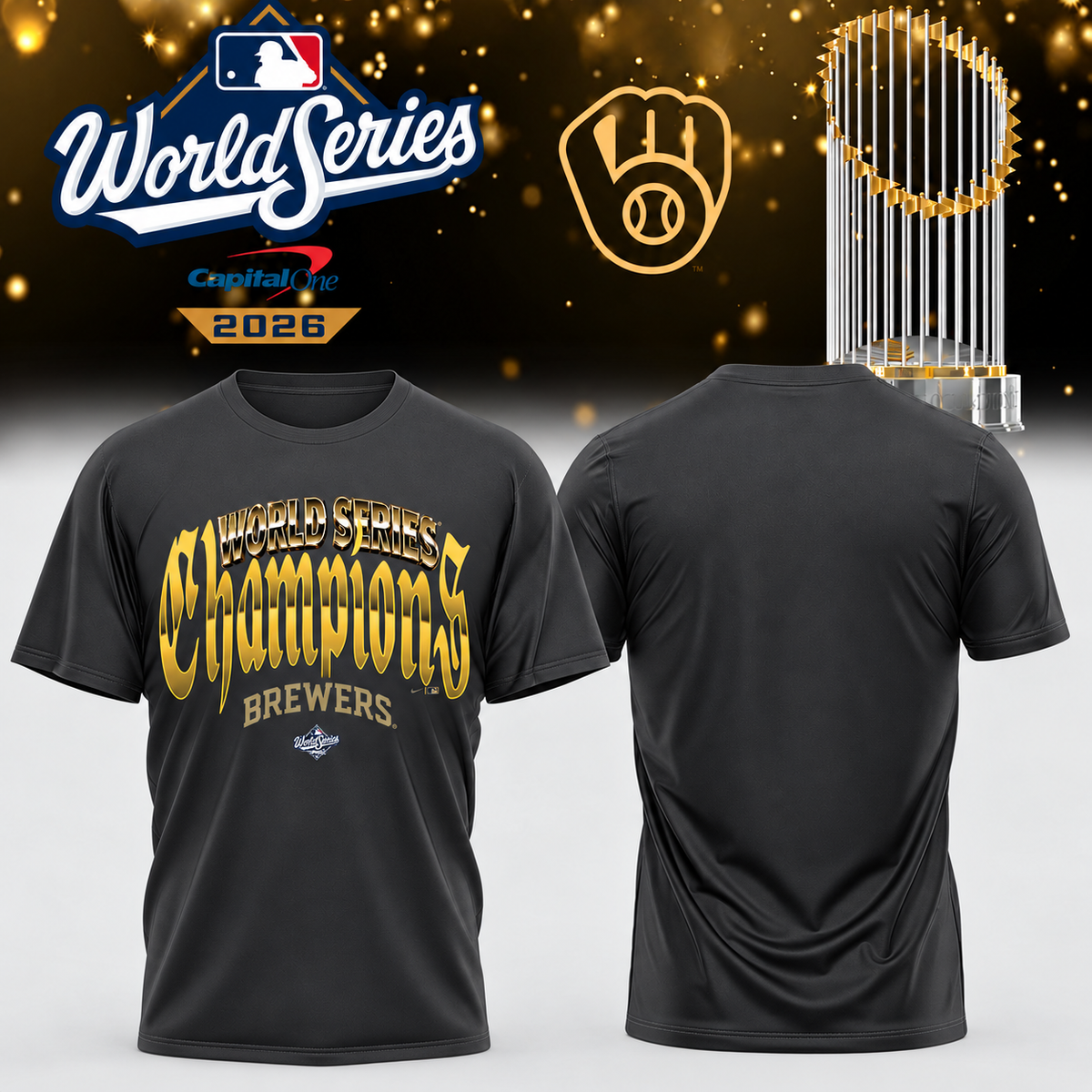 MIL World Series Champions One Side T-Shirt - Printed V36