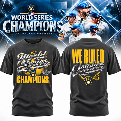 MIL World Series Champions Two Sides T-Shirt - Printed V27