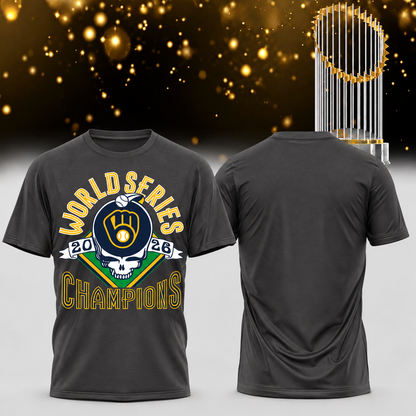 MIL World Series Champions Two Sides T-Shirt - Printed V30