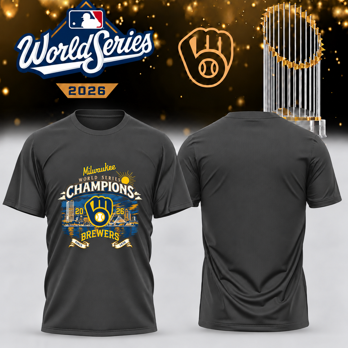 MIL World Series Champions One Side T-Shirt - Printed V37
