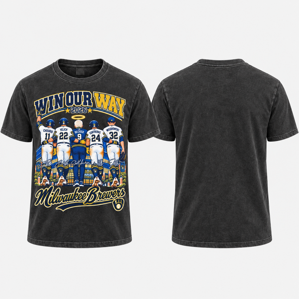 MIL Win Our Way 2026 Washed T-Shirt - Printed