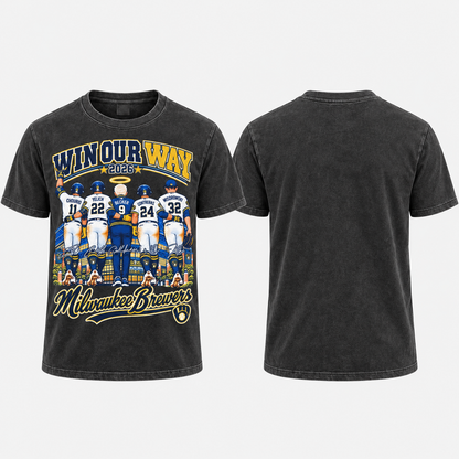 MIL Win Our Way 2026 Washed T-Shirt - Printed