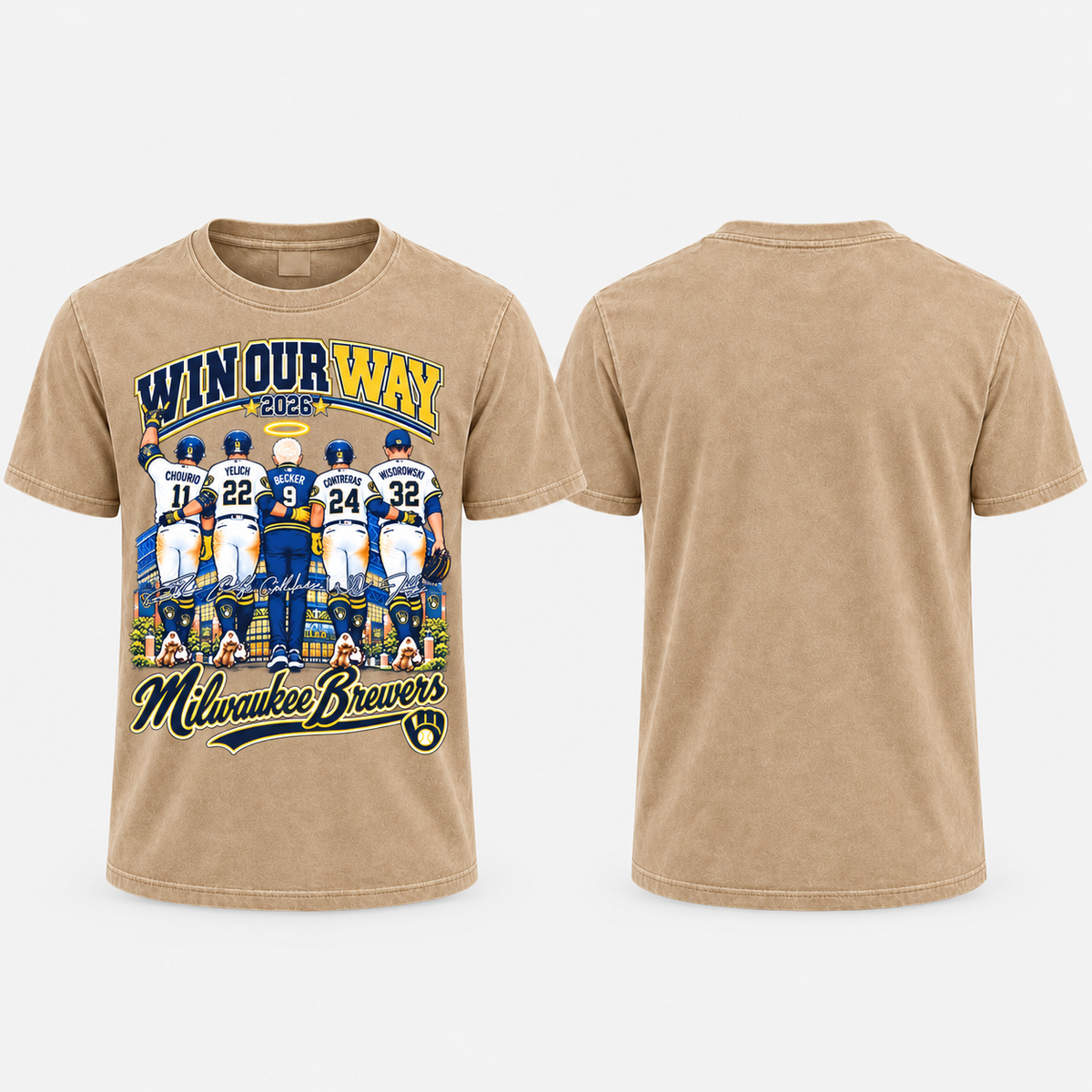 MIL Win Our Way 2026 Washed T-Shirt - Printed