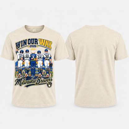 MIL Win Our Way 2026 Washed T-Shirt - Printed