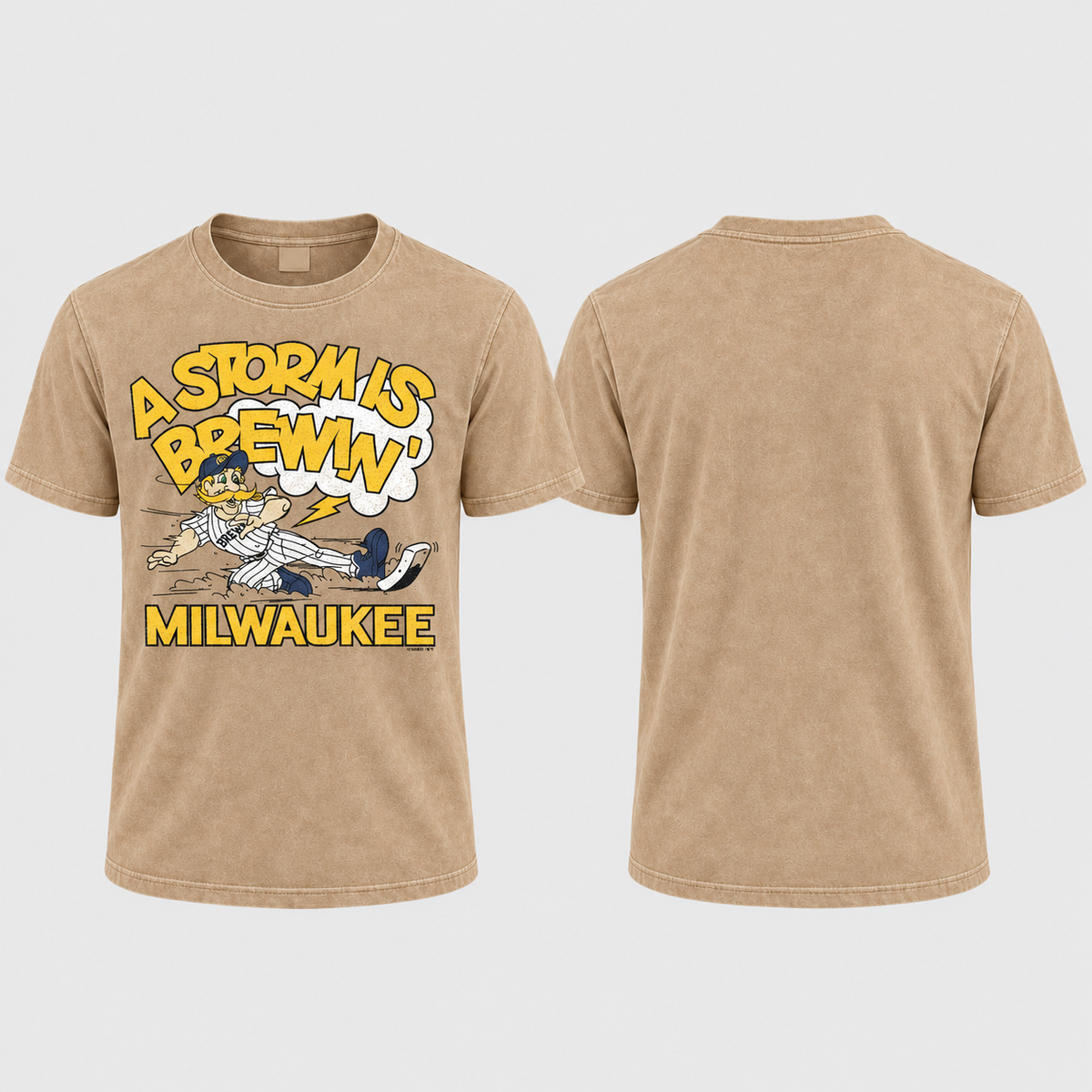 MIL A Storm Is Brewin' Washed T-Shirt - Printed