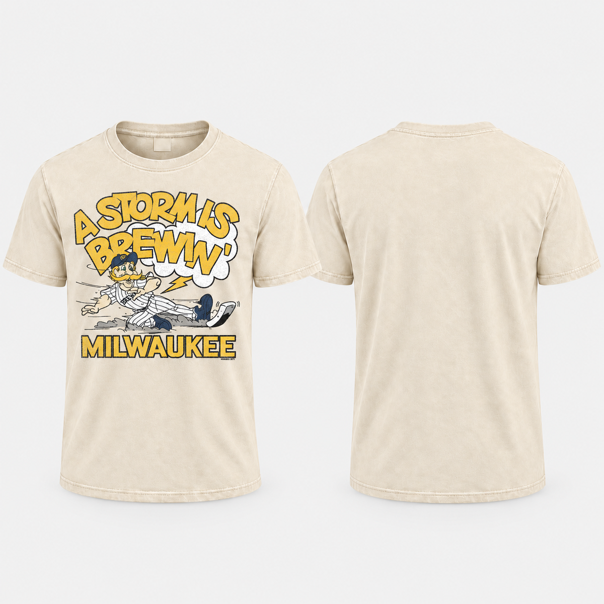 MIL A Storm Is Brewin' Washed T-Shirt - Printed