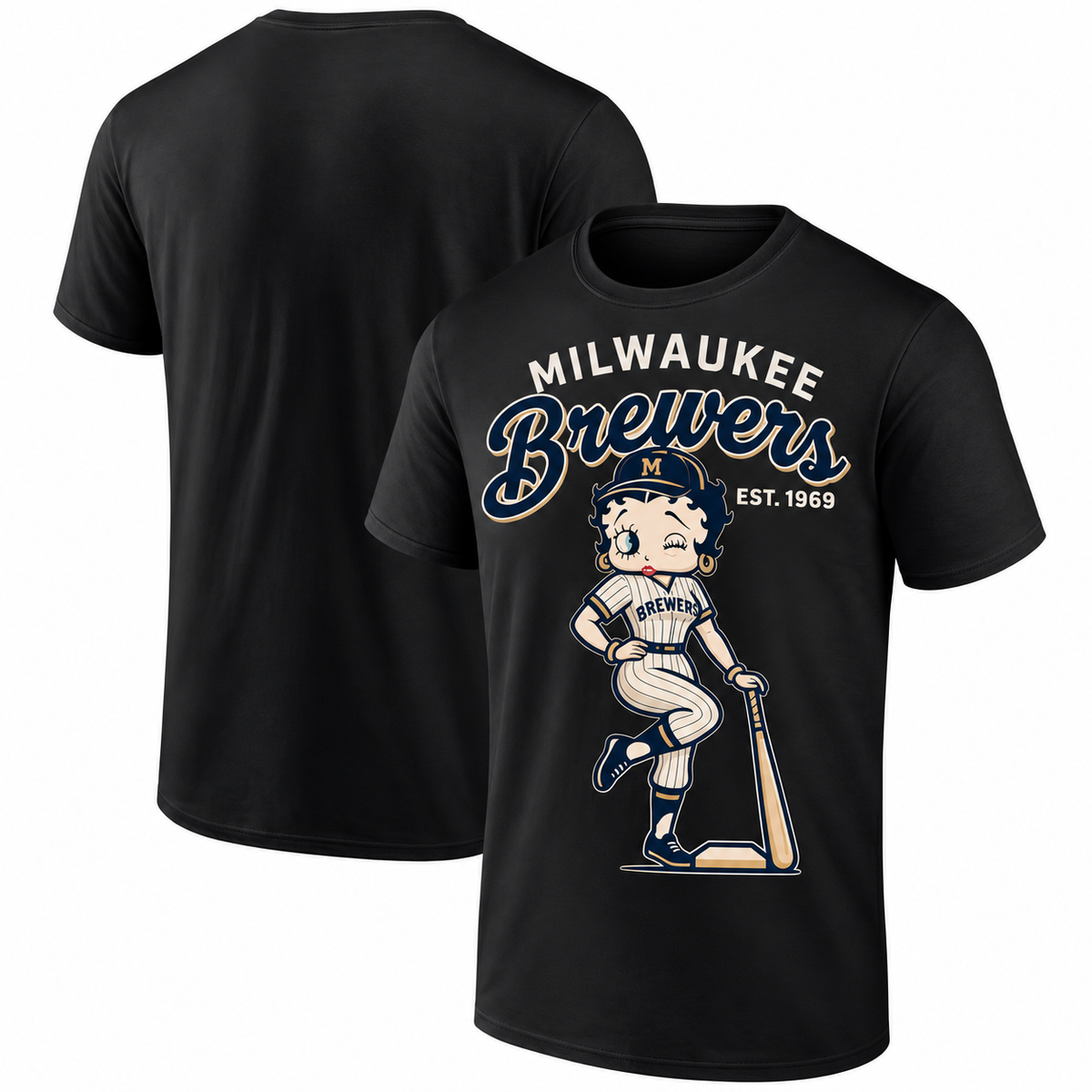 MIL Baseball Girl One Side T-Shirt - Printed