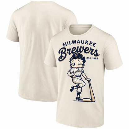 MIL Baseball Girl One Side T-Shirt - Printed