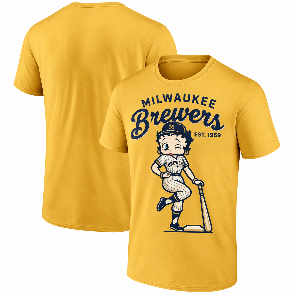 MIL Baseball Girl One Side T-Shirt - Printed