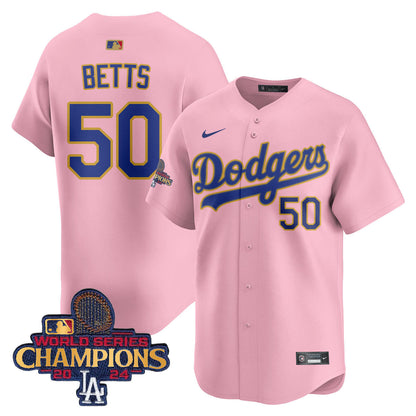 Dodgers 2025 Gold Vapor Premier Limited Jersey - All Stitched