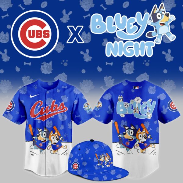 Chicago Cubs 2025 Bluey Night Limited Jersey - Printed