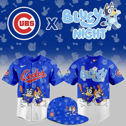 Chicago Cubs 2025 Bluey Night Limited Jersey - Printed