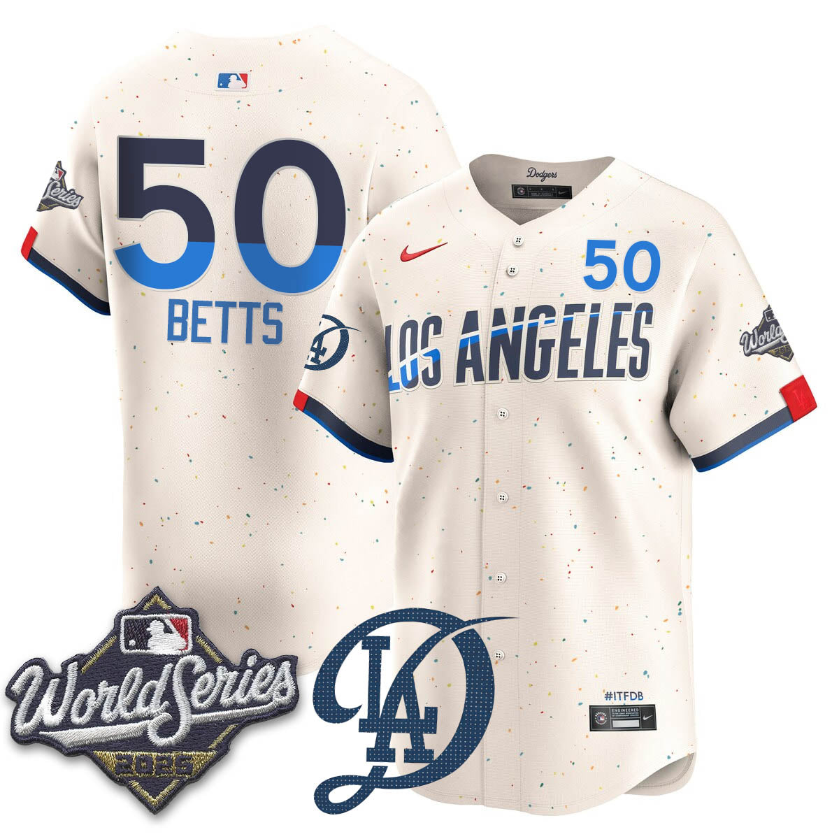 LAD 2025 World Series Jersey - All Stitched