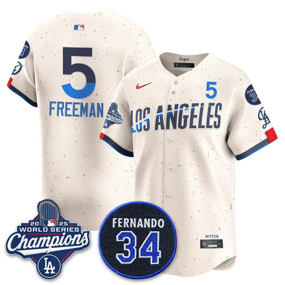 LAD 2025 World Series Champions Jersey - All Stitched