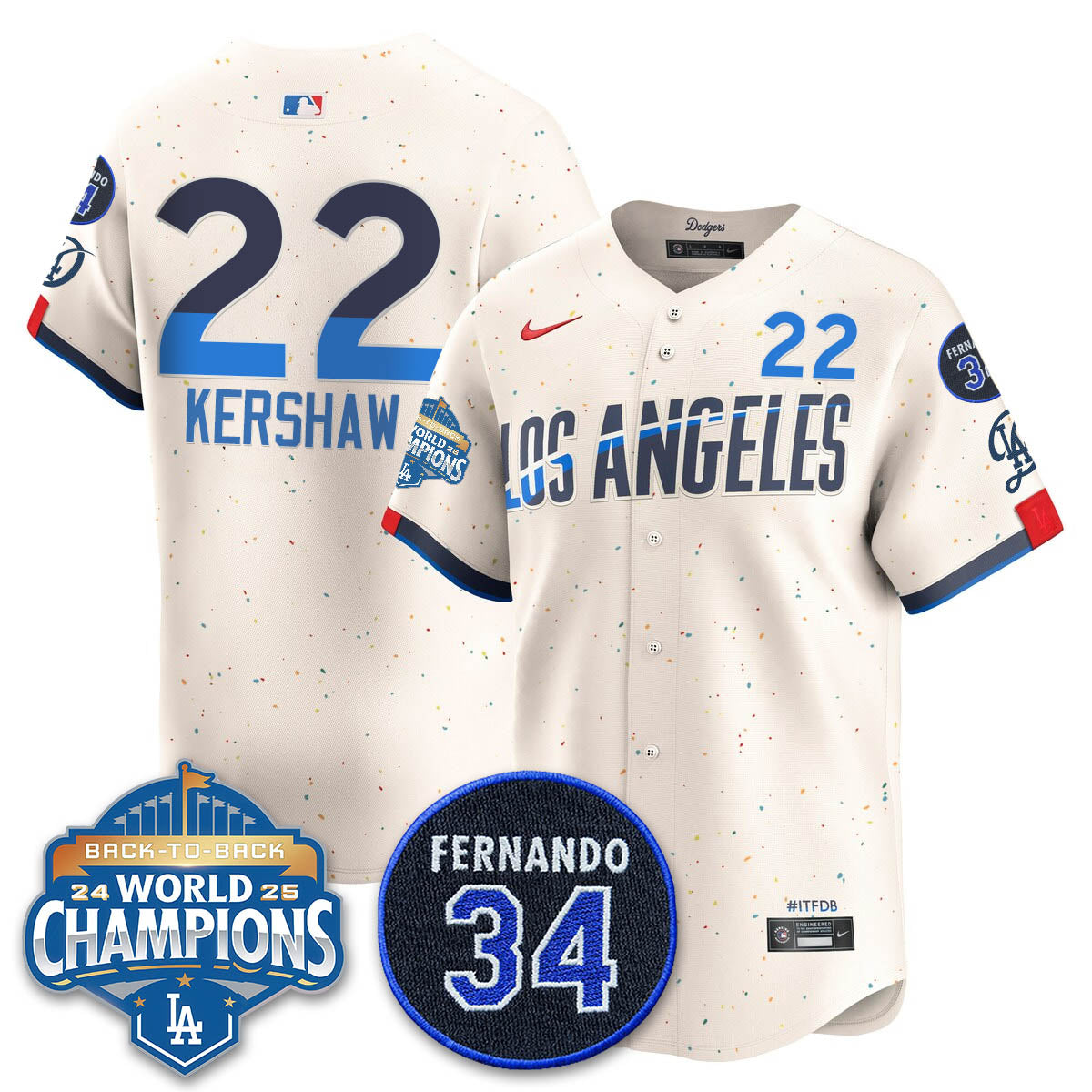 LAD 2025 Back To Back Champions Jersey - All Stitched