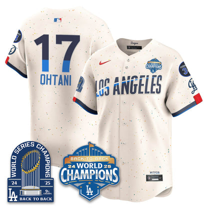 LAD 2025 World Series Champions Jersey - 9x Champs - All Stitched N2