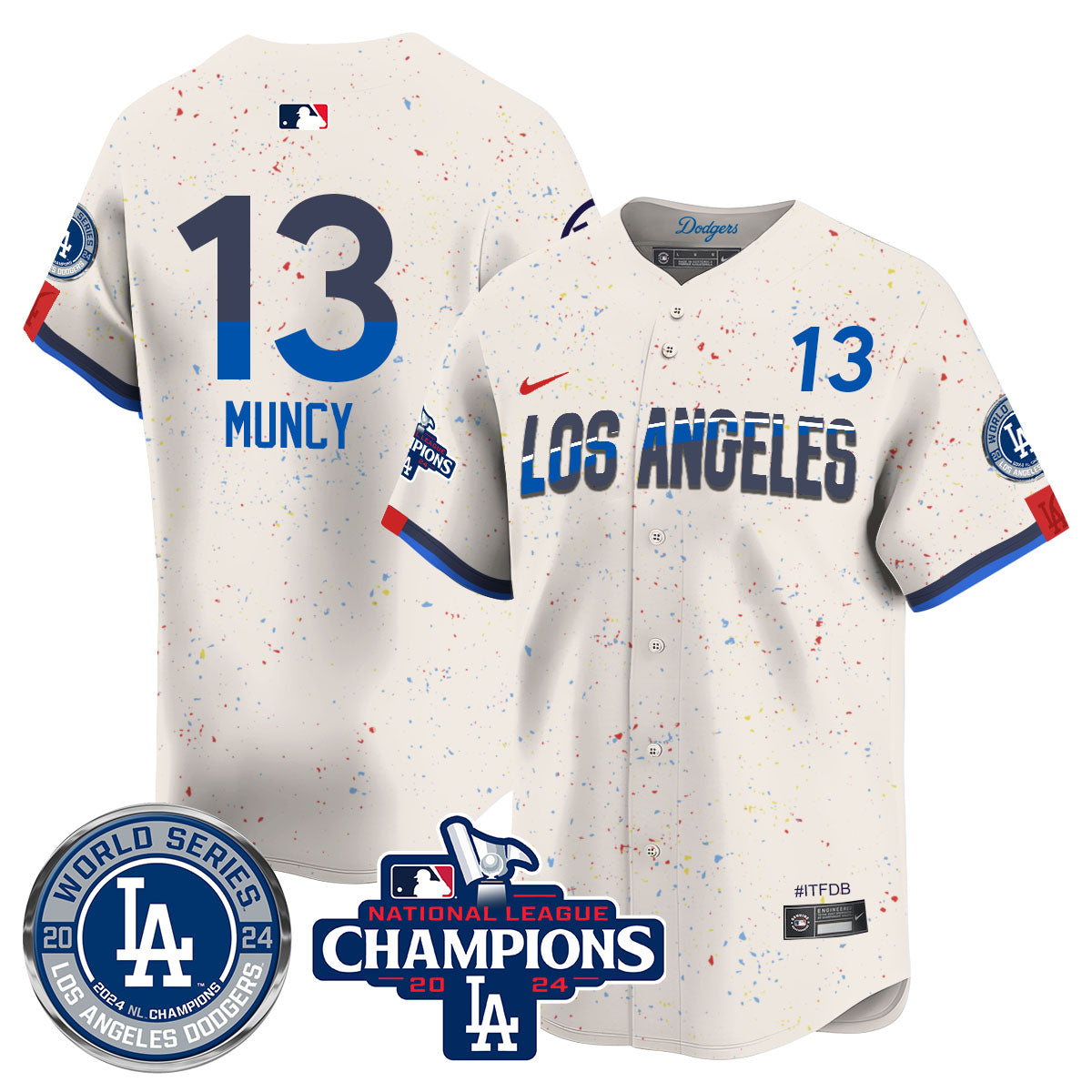 LAD World Series NL Champions Jersey - All Stitched
