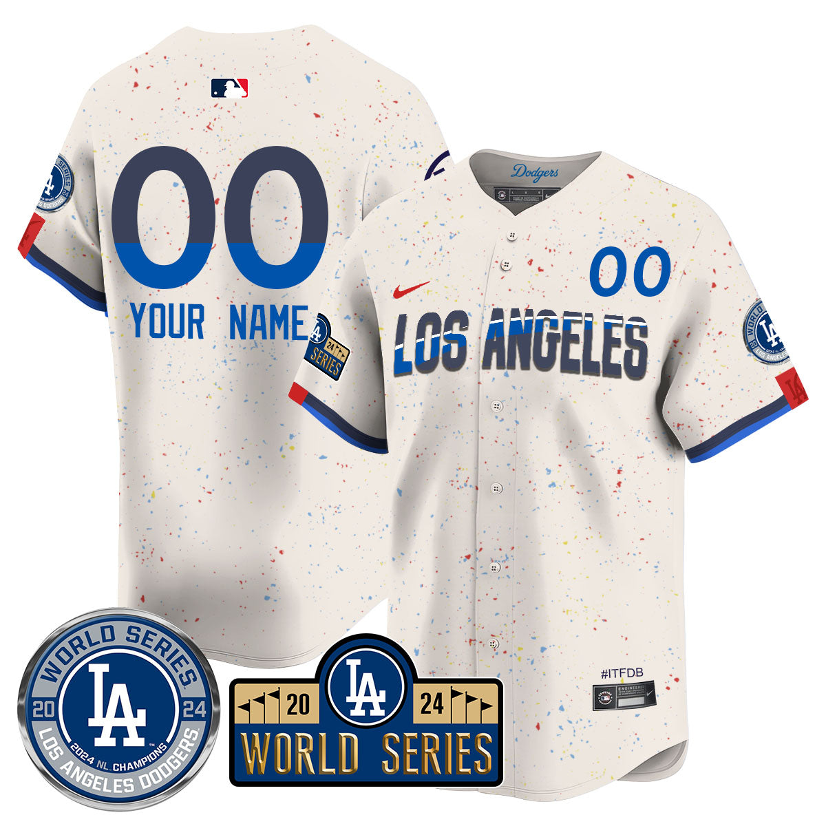LAD World Series 2024 Custom Jersey - All Stitched