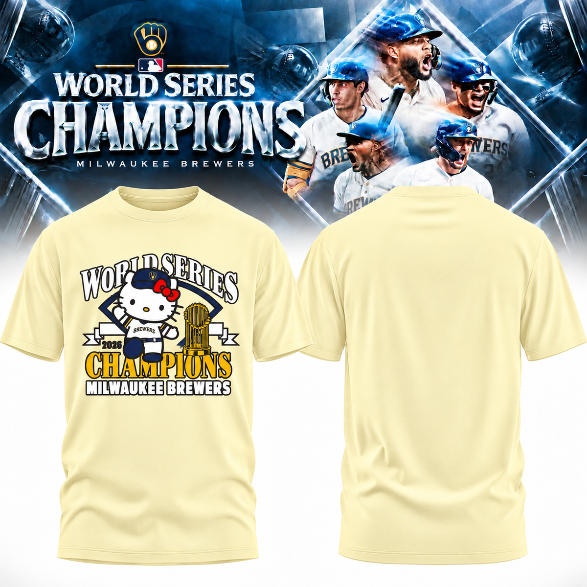 MIL World Series Champions One Side T-Shirt - Printed V21