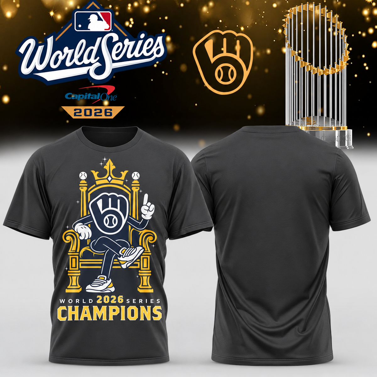 MIL World Series Champions One Side T-Shirt - Printed V29