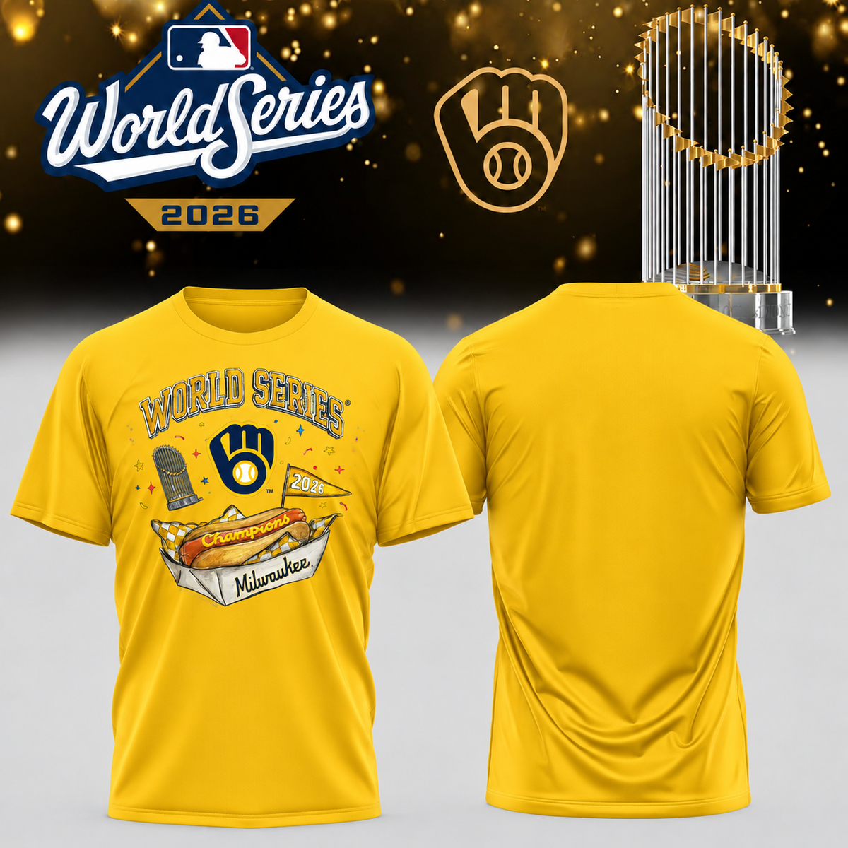 MIL World Series Champions One Side T-Shirt - Printed V40