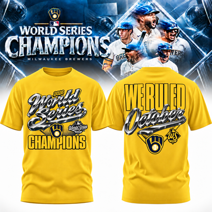 MIL World Series Champions Two Sides T-Shirt - Printed V27