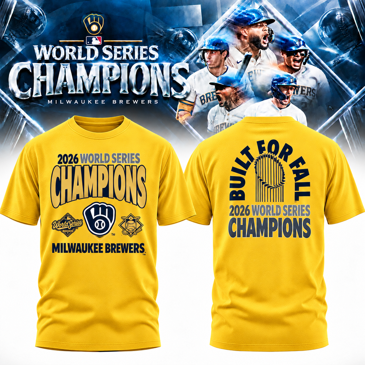 MIL World Series Champions Two Sides T-Shirt - Printed V17