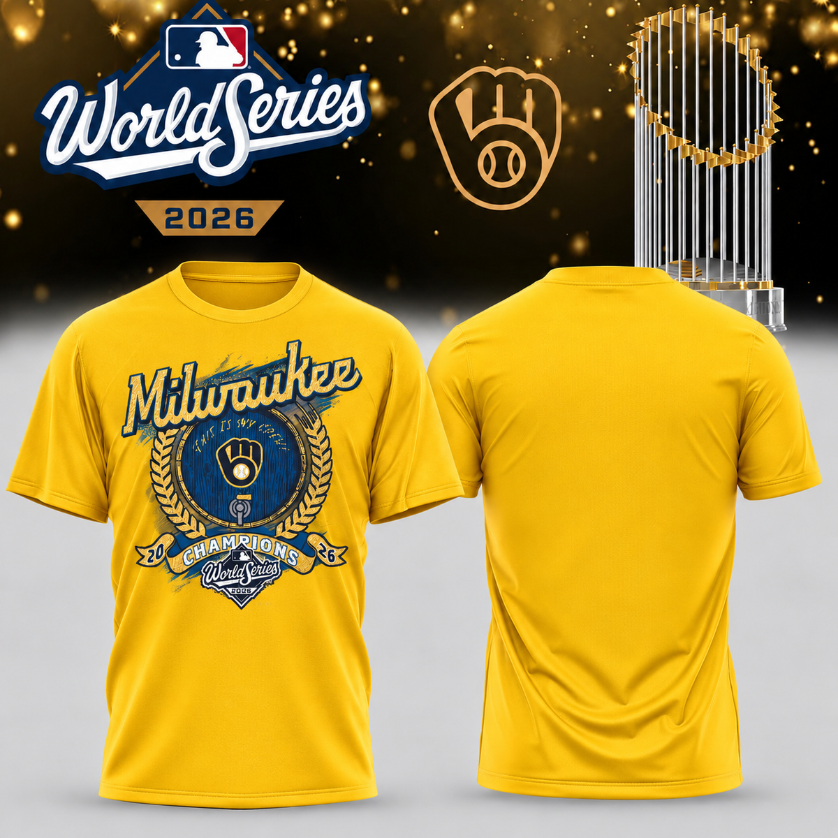 MIL World Series Champions One Side T-Shirt - Printed V31