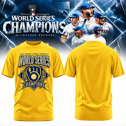 MIL World Series Champions One Side T-Shirt - Printed V9