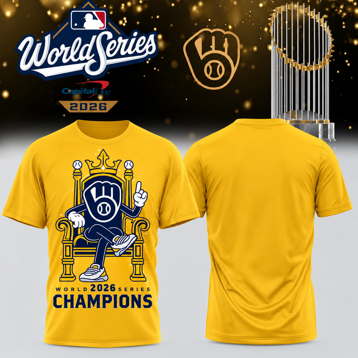 MIL World Series Champions One Side T-Shirt - Printed V29