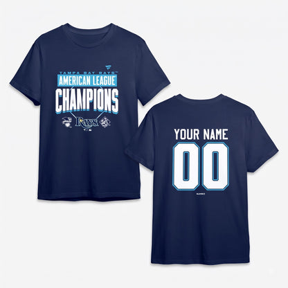 TBR American League Champions 2026 Custom Two Sides T-Shirt - Printed V7