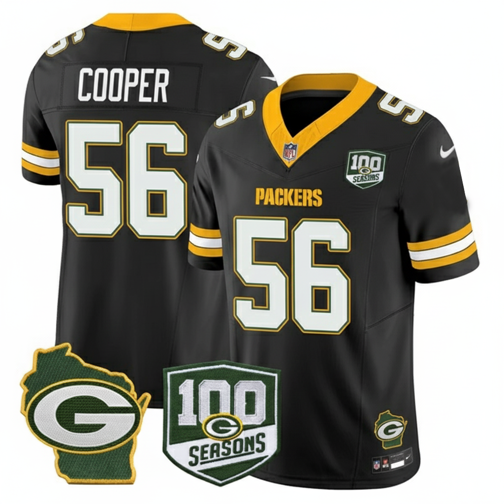 GB 100th Season & Home Patch Vapor Limited Jersey - All Stitched