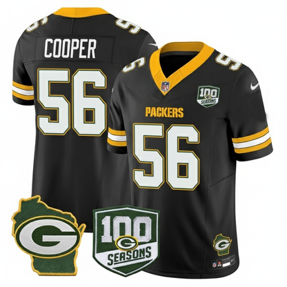 GB 100th Season & Home Patch Vapor Limited Jersey - All Stitched