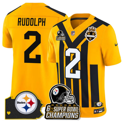 PIT 6-Time Champions Patch Vapor Limited Jersey - All Stitched