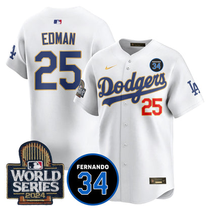 Dodgers Fernando Valenzuela Memorial Jersey - All Stitched
