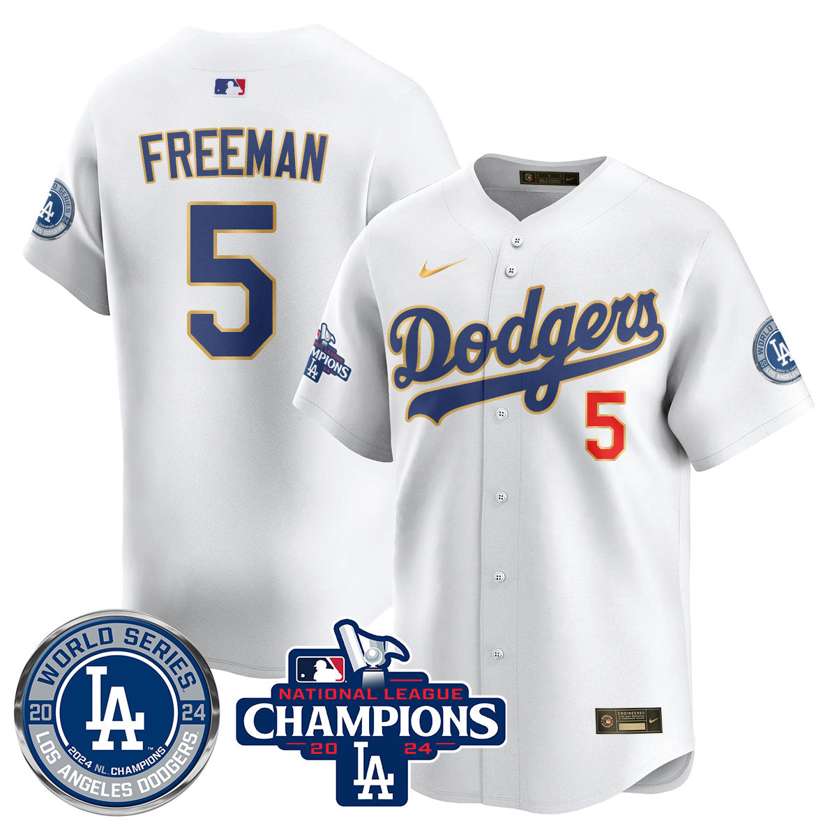 LAD World Series NL Champions Jersey - All Stitched