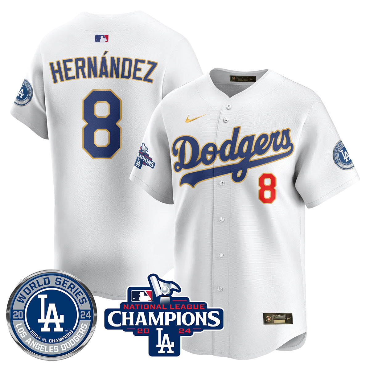LAD World Series NL Champions Jersey - All Stitched