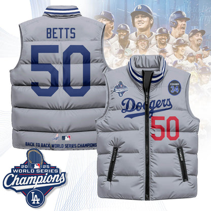 LAD 2025 World Series Champions Puffer Vest