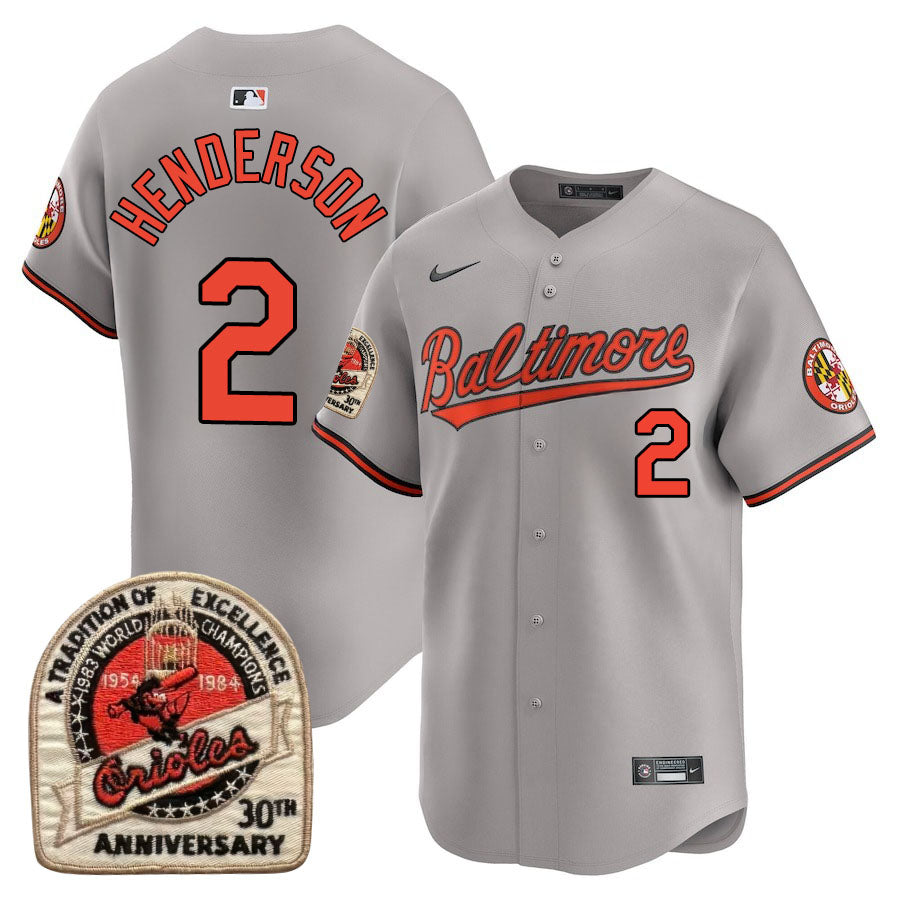 Baltimore Orioles Limited Jersey - 1984 Patch - All Stitched