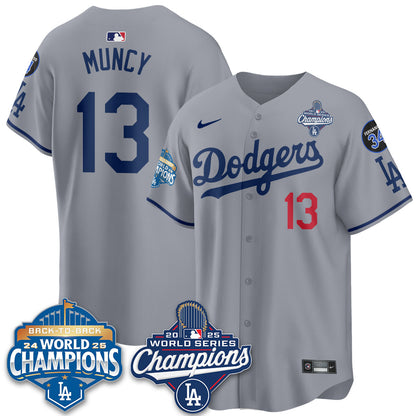 LAD 2025 World Series Champions Jersey - All Stitched N2