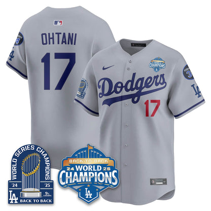 LAD 2025 World Series Champions Jersey - 9x Champs - All Stitched N2