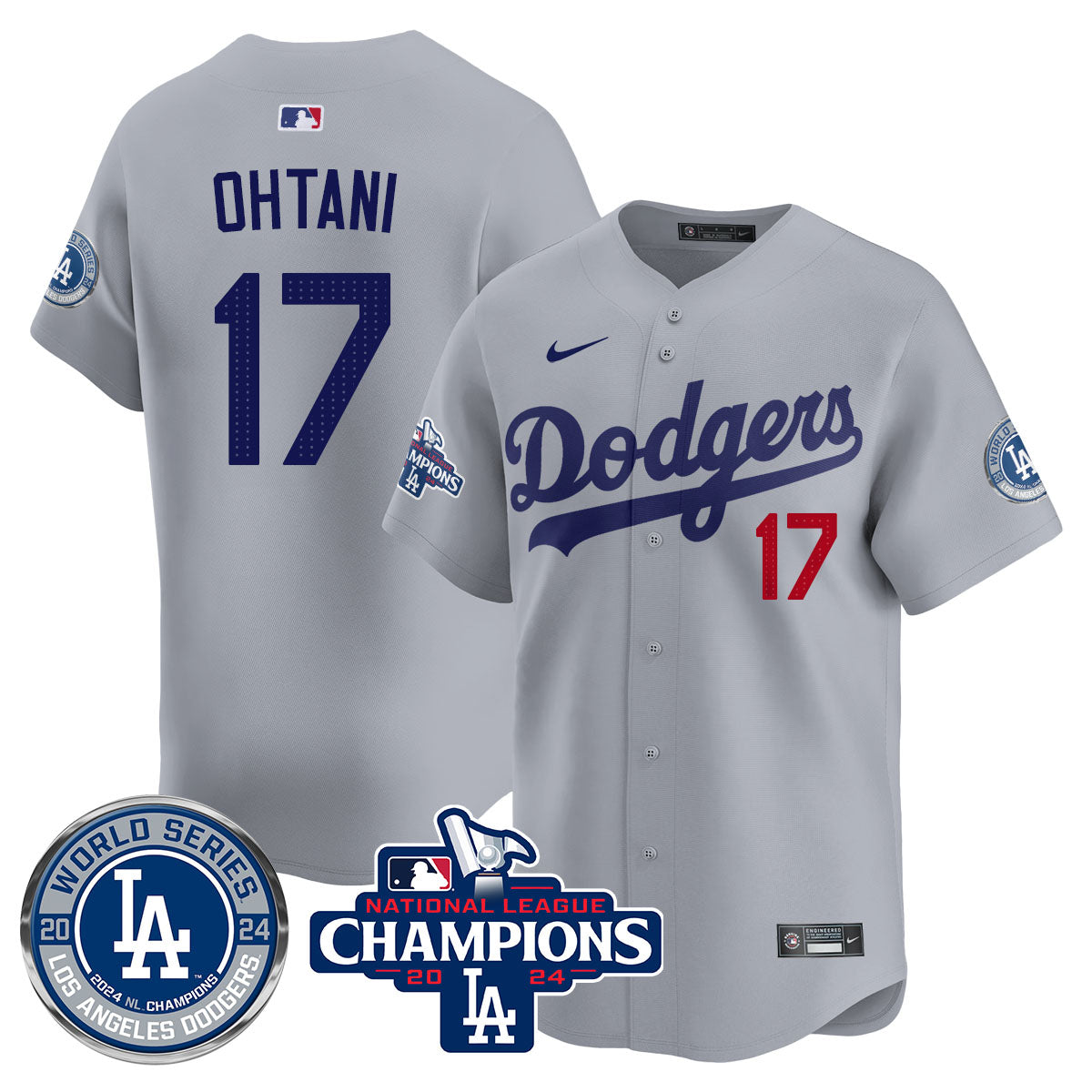 LAD World Series NL Champions Jersey - All Stitched