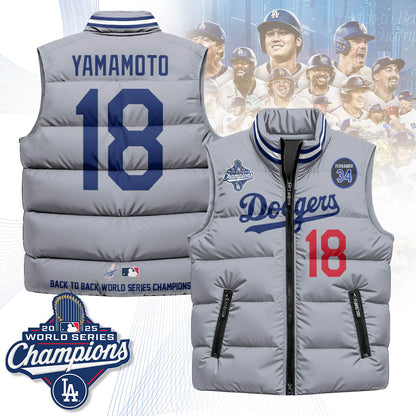 LAD 2025 World Series Champions Puffer Vest